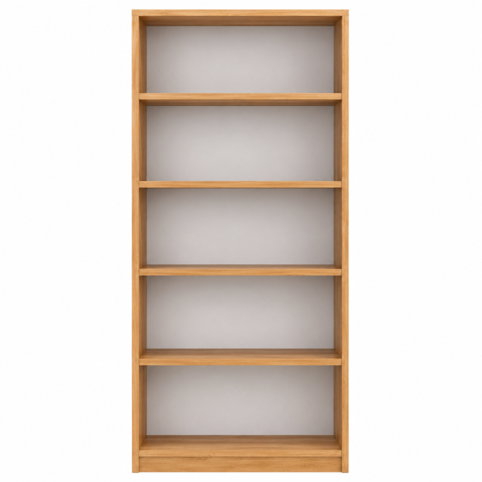 Etajera Birou cu 4 Polite de Depozitare 200x70x35 cm, Culoare Stejar Auriu, Material PAL de 18mm [2]