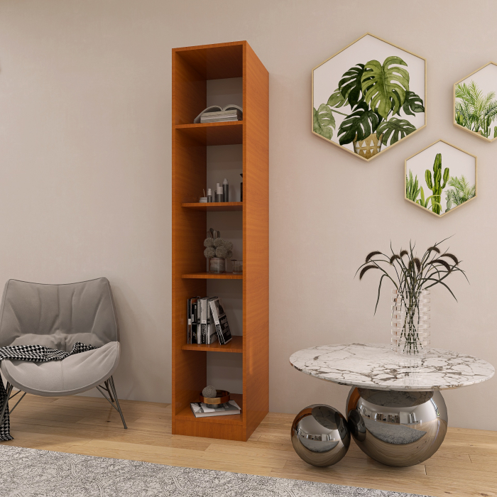 Etajera Simpla, 200x45x45 cm, Culoare Cires din pal de 18 mm [3]