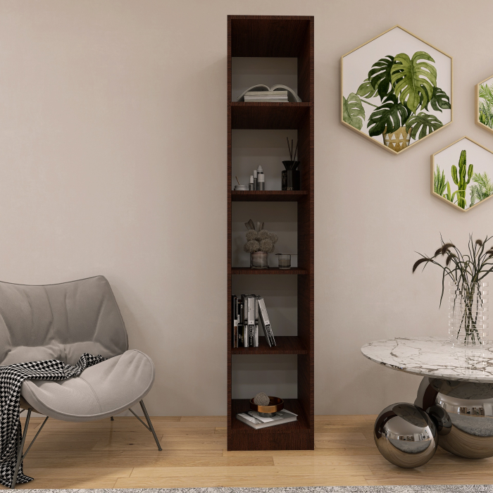 Etajera Simpla, 200x45x45 cm, Culoare Wenge din pal de 18 mm [3]