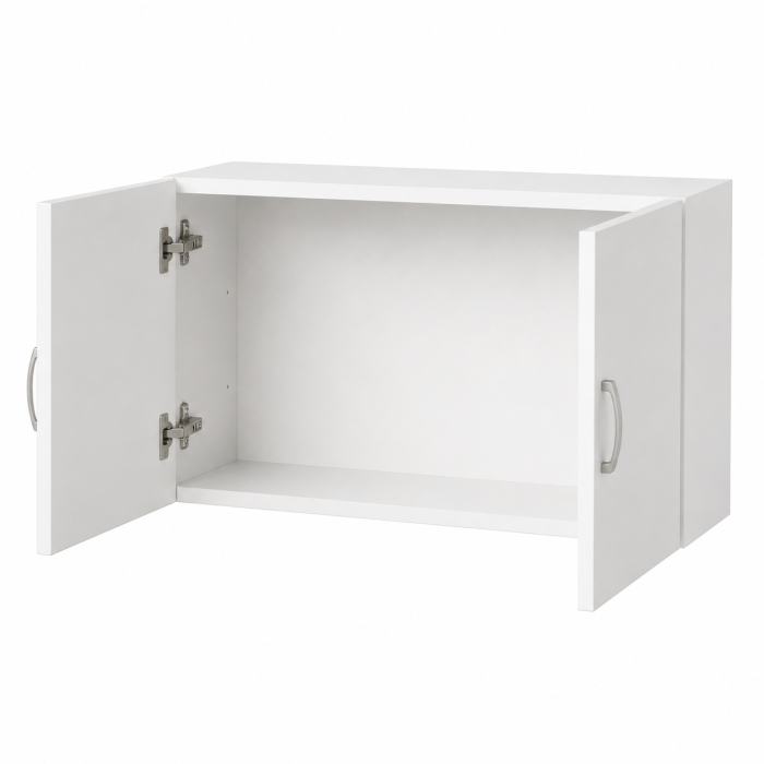 Extensie Superioară Dulap 2 Uși 80x40x50 cm, PAL 18 mm, Alb Mat [2]
