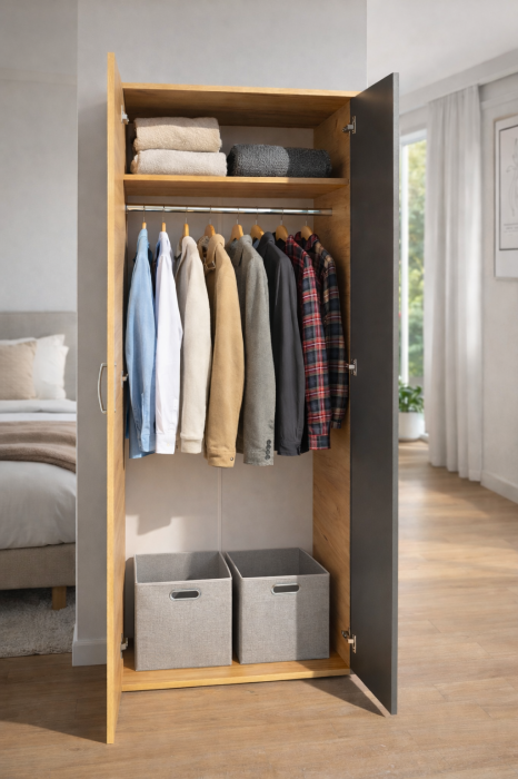 Living Royal V4 310 cm, Stejar Auriu & Gri Antracit – Mobilier Living Modern PAL 18 mm [8]