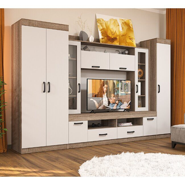 Living Veronika, Culoare Sonoma cu Alb [1]