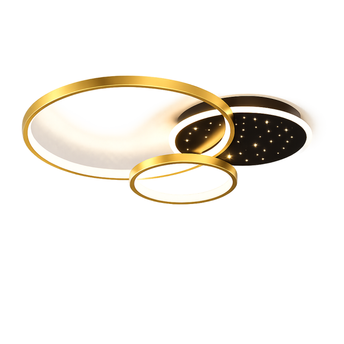 Lustră LED modernă cu telecomandă WiFi 2.4G, reglabila, 108W [2]