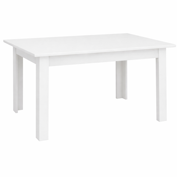Masă Bucătărie Dreptunghiulară Fixă 120x80x80 cm, PAL 18 mm, Alb Mat [2]