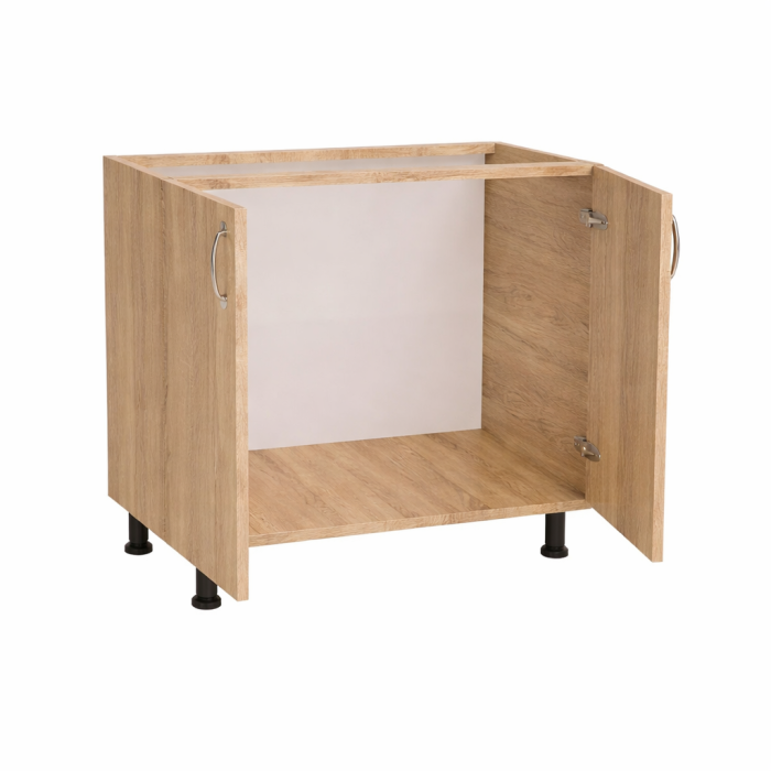 Masca Chiuvetă 80x87x50 cm, 2 Uși, Sonoma, PAL 18 mm, Picioare Reglabile [3]