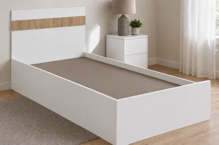 Pat o Persoană Linea, Masura 200x90 cm, PAL 18 mm [2]