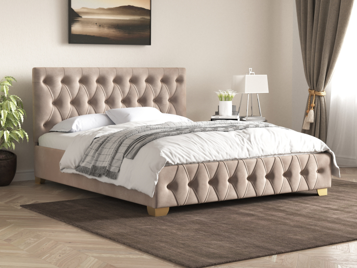 Pat Patrizia, Masura 160x200 cm, Cappuccino, cu somieră din PAL [1]