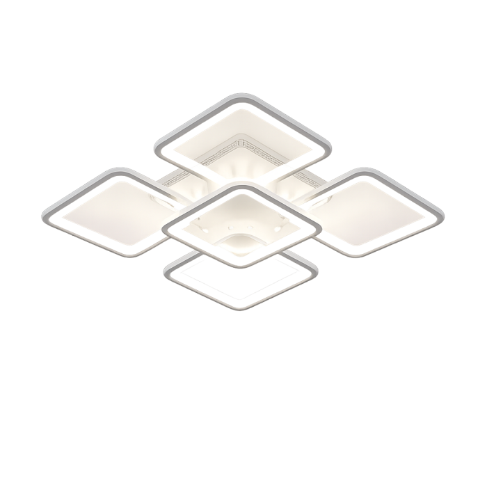 Plafonieră LED LUMINASTAR NEW, 120W, CCT dimabilă, telecomandă WiFi 2.4G, albă [2]