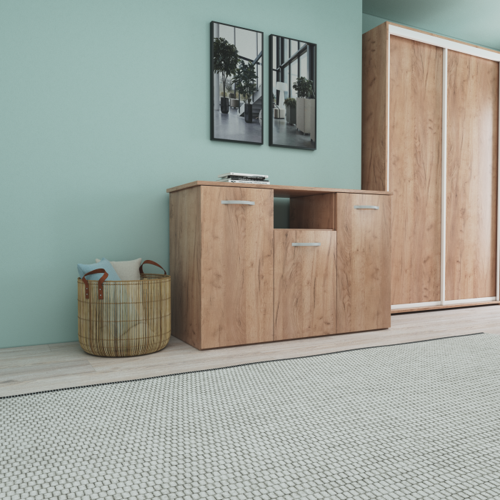 Set Dormitor Smart, Material Pal 18mm, Culoare Stejar Auriu [2]