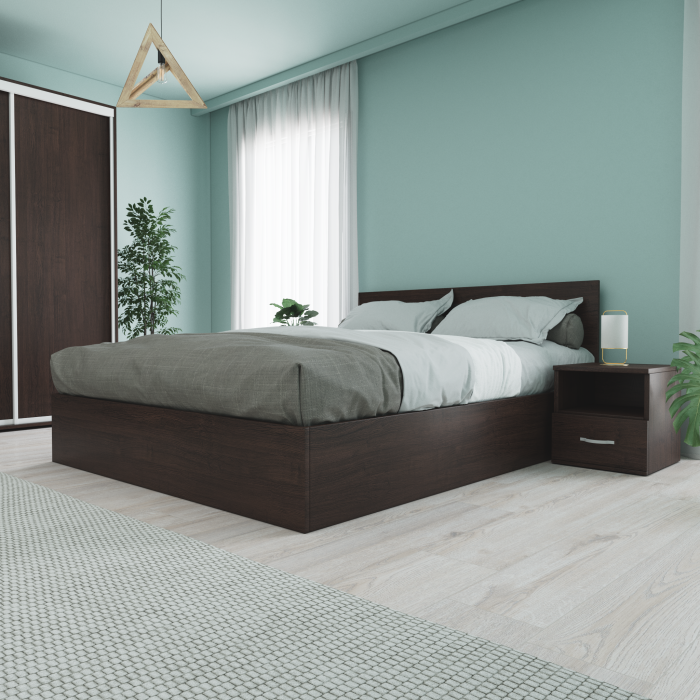 Set Dormitor Smart, Material Pal 18mm, Culoare Wenge [4]