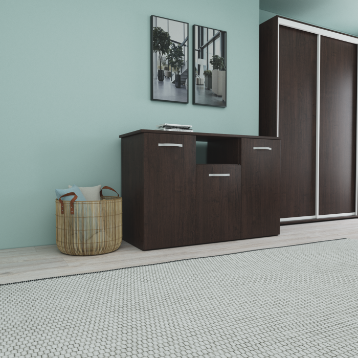 Set Dormitor Smart, Material Pal 18mm, Culoare Wenge [2]