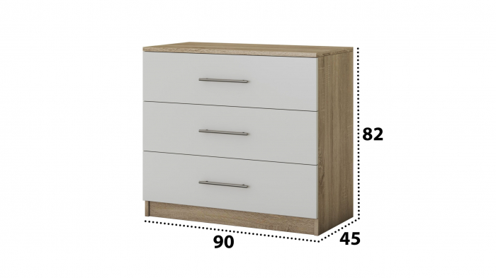 Set Ella cu Saltea, Comoda si Noptiere [5]