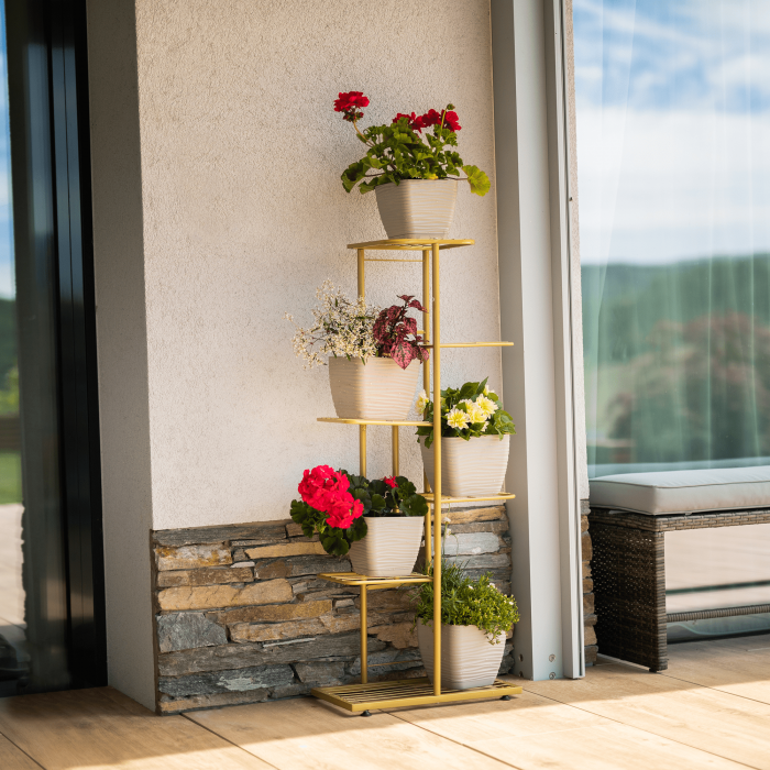 Suport de flori metalic, auriu, BAMIR TIP 3  [2]