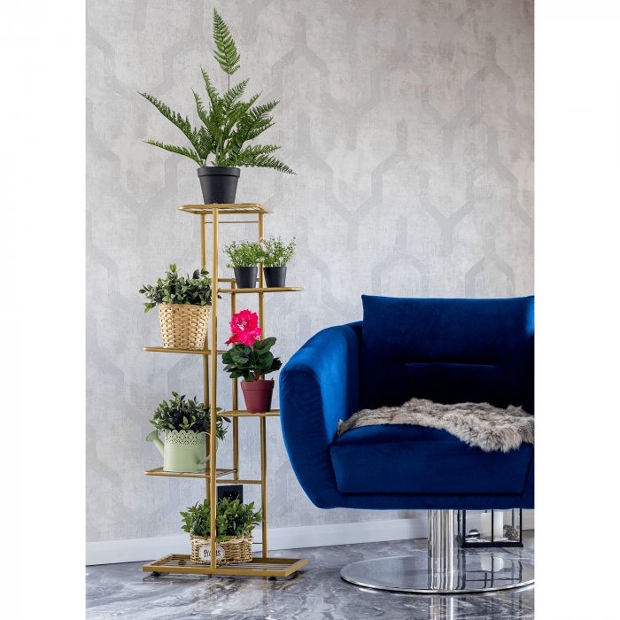 Suport de flori metalic, auriu, BAMIR TIP 3  [6]