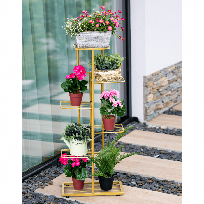 Suport de flori metalic, auriu, BAMIR TIP 3  [5]