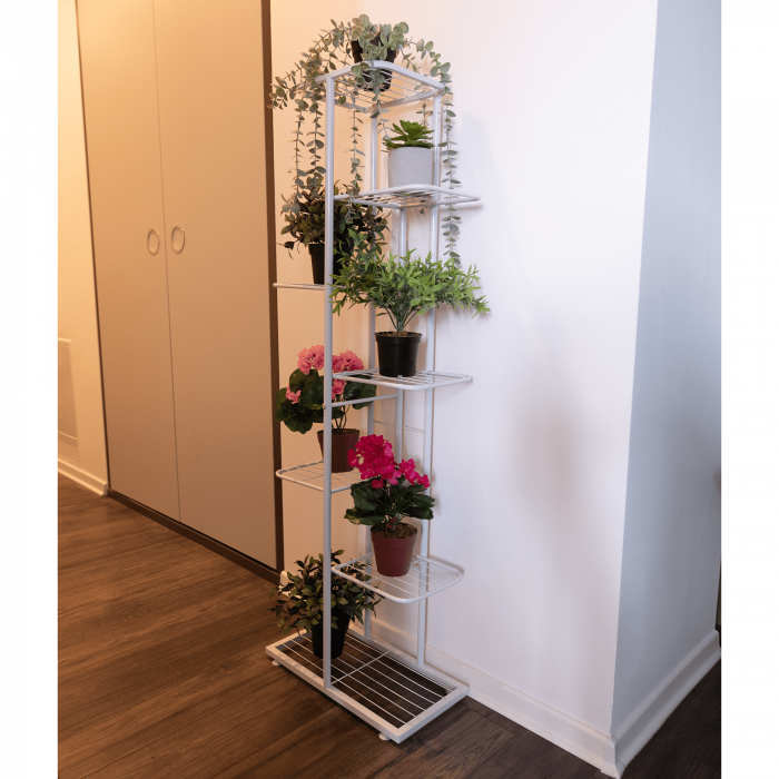 Suport pentru flori din metal, Alb, BAMIR TIP 2 [5]