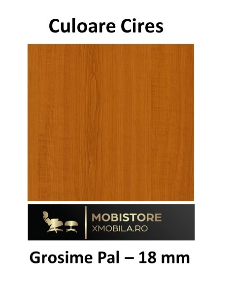 Etajera Birou Cires cu 4 Polite, 200x70x35 cm, Material PAL de 18mm [2]