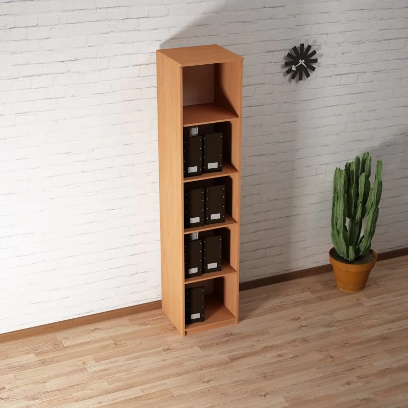 Etajera Birou Fag cu 4 Polite, 200x40x40 cm, Material PAL de 18mm [1]