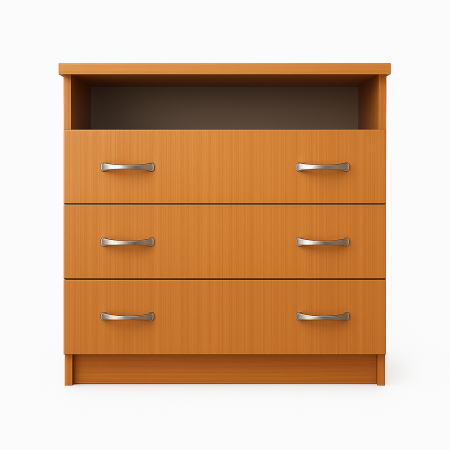 Comoda cu 3 sertare 80x80x45 cm, Culoare Cires [1]