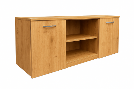 Comoda Tv Alex, Culoare Stejar Auriu, 120x50x45cm, Pal 18 mm [1]