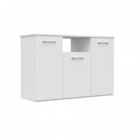 COMODE - Comoda TV DARIA, 120x80x45 cm, Culoare Alb, PAL 18mm