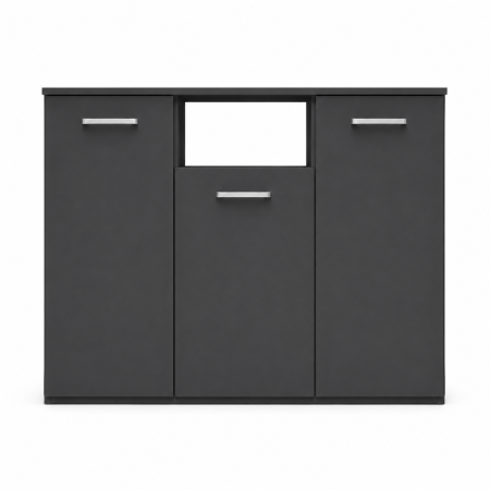 Comoda TV DARIA, 120x80x45 cm, Culoare Gri Antracit, PAL 18mm [1]