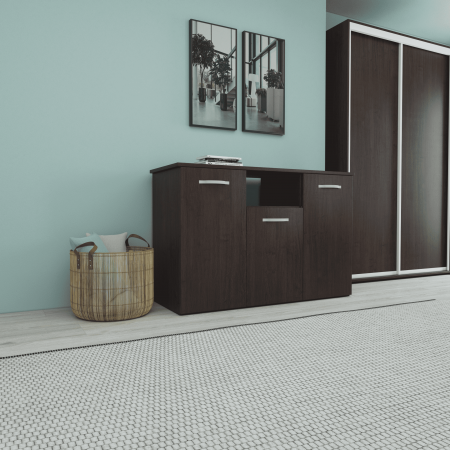 Comoda TV DARIA, 120x80x45 cm, Culoare Wenge, PAL 18mm [3]