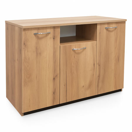 COMODE - Comoda TV DARIA, 120x80x45 cm, Stejar Auriu, PAL 18mm