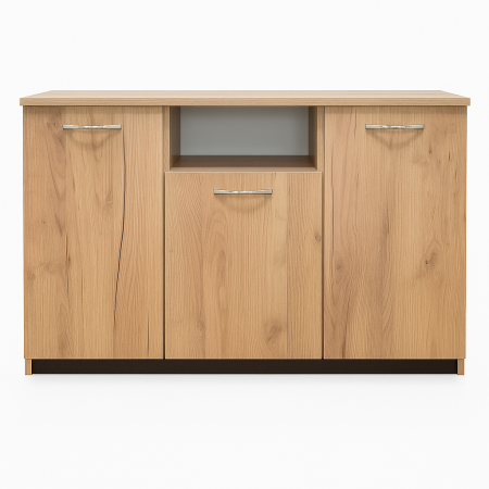 Comoda TV DARIA, 120x80x45 cm, Stejar Auriu, PAL 18mm [1]
