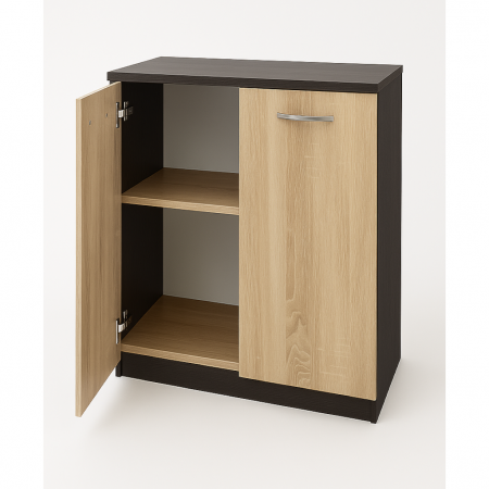 Comoda Star, Masura 80x80x40cm, Culoare Wenge cu Sonoma , PAL 18mm [1]