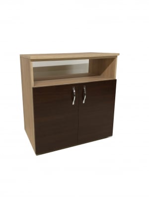 COMODE - Comoda TV Sonia, Culoare Wenghe/Sonoma, 80x80x45cm