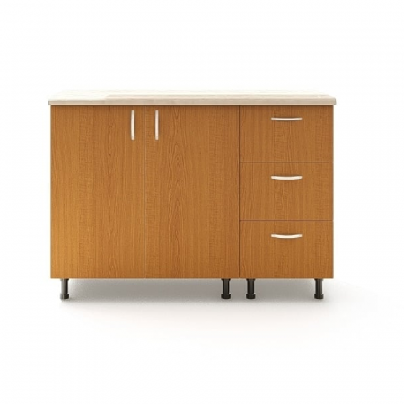 Corp Inferior cu Blat 120X50X90Cm, Culoare Cires, Pal 18 mm [1]