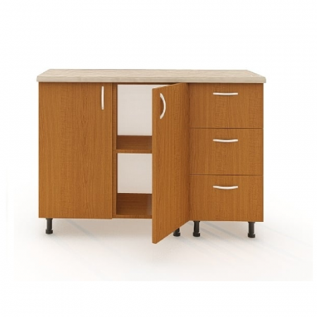 Corp Inferior cu Blat 120X50X90Cm, Culoare Cires, Pal 18 mm [2]