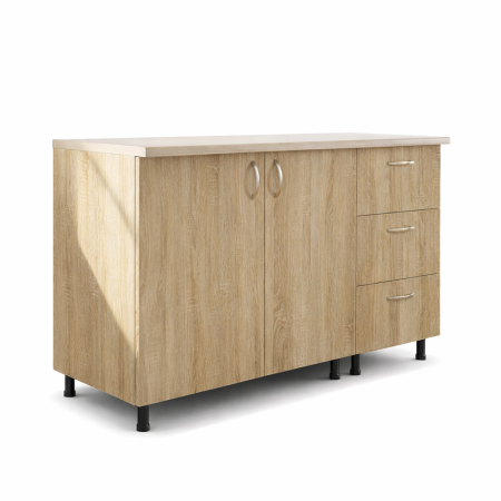 Corp inferior bucatarie 120 cm Sonoma cu blat PAL 18 mm [1]