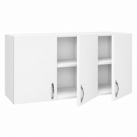 Corpuri superioare bucătărie - Corp Suspendat 120×60×35 cm Bucătărie, 3 Uși, Alb Mat | PAL 18 mm | Balamale cu Amortizare