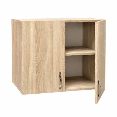 Corpuri superioare bucătărie - Corp Suspendat 60×60×35 cm Bucătărie, 2 Uși, Stejar Sonoma | PAL 18 mm | Balamale cu Amortizare