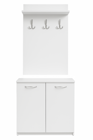 Cuier Deco 1 Culoare Alb Mat cu 9 Agatatori [1]