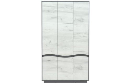 Dormitor Zeneva,  Culoare Gri Grafit si Stejar Craft Alb [4]