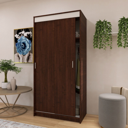 Dressing Barcelona, 200x100x50 cm, Culoare Wenge din pal de 18 mm [2]