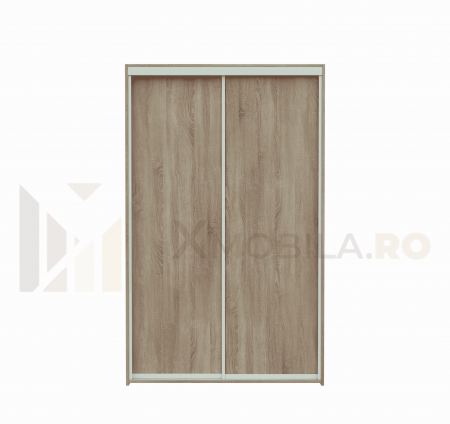 Dressing cu 2 Usi Glisante Sonoma, H200x120x60cm, bara de Umerase si 5 Polite de Depozitare Pal 18 mm [3]