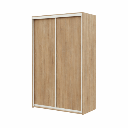 Dressing cu 2 Uși Glisante Sonoma, 120×60×200 cm, PAL 18 mm, Bară pentru Umerașe și 5 Polițe [1]