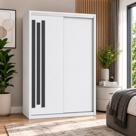 Dulapuri culisante - Dressing Leno H200x 150 x 60 cm, PAL 18 mm