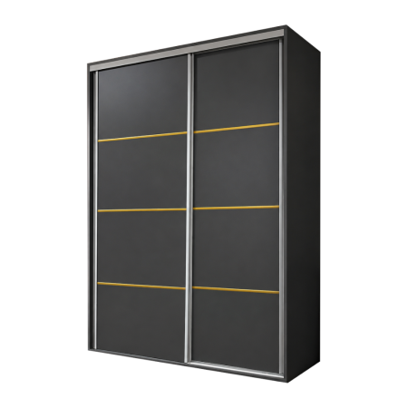 Dressing Nero 150x60x200 cm, PAL 18 mm [4]