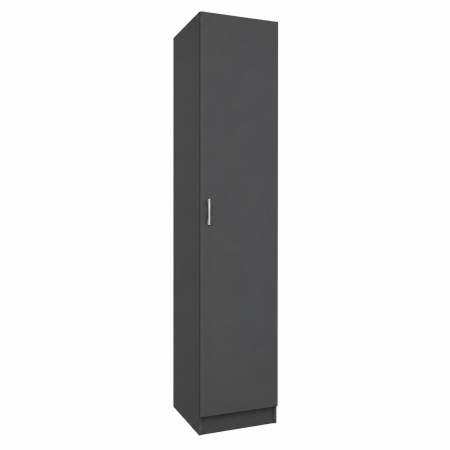 Dulap cu 1 Ușă, Poliță și Bară Haine, 200x45x45 cm, Gri Antracit, PAL 18 mm Xmobila [1]