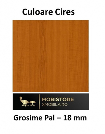 Dulap Wenge cu Cires in 2 Usi si 4 Polite de Depozitare, 200X80x40 cm, din Pal de 18 mm [6]
