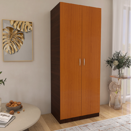 Dulap Wenge cu Cires in 2 Usi si 4 Polite de Depozitare, 200X80x40 cm, din Pal de 18 mm [3]