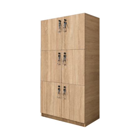 Dulap individual cu 6 casete si yala, Masura 150x40x80 cm, Culoare Sonoma [2]