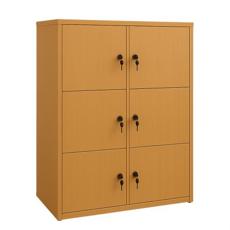 Dulap individual cu 6 casete si yala, Masura 150x40x80 cm, Culoare fag [1]