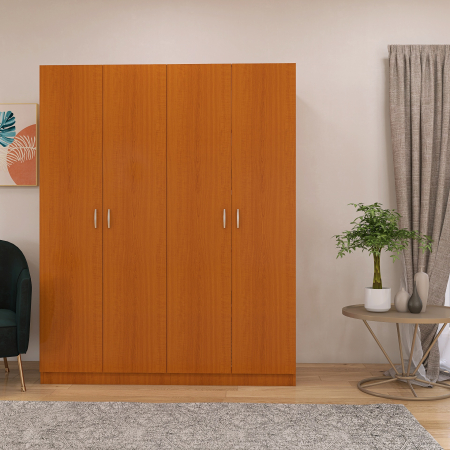 DULAPURI 4 USI - Dulap Milano cu 4 usi, 200x160x40, Culoare Cires, din Pal de 18 mm