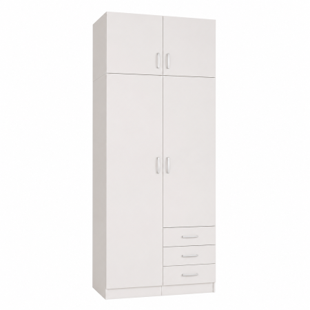 Dulap Mixt STAR Alb 240x80x50 cm cu Modul Suprapozabil [3]